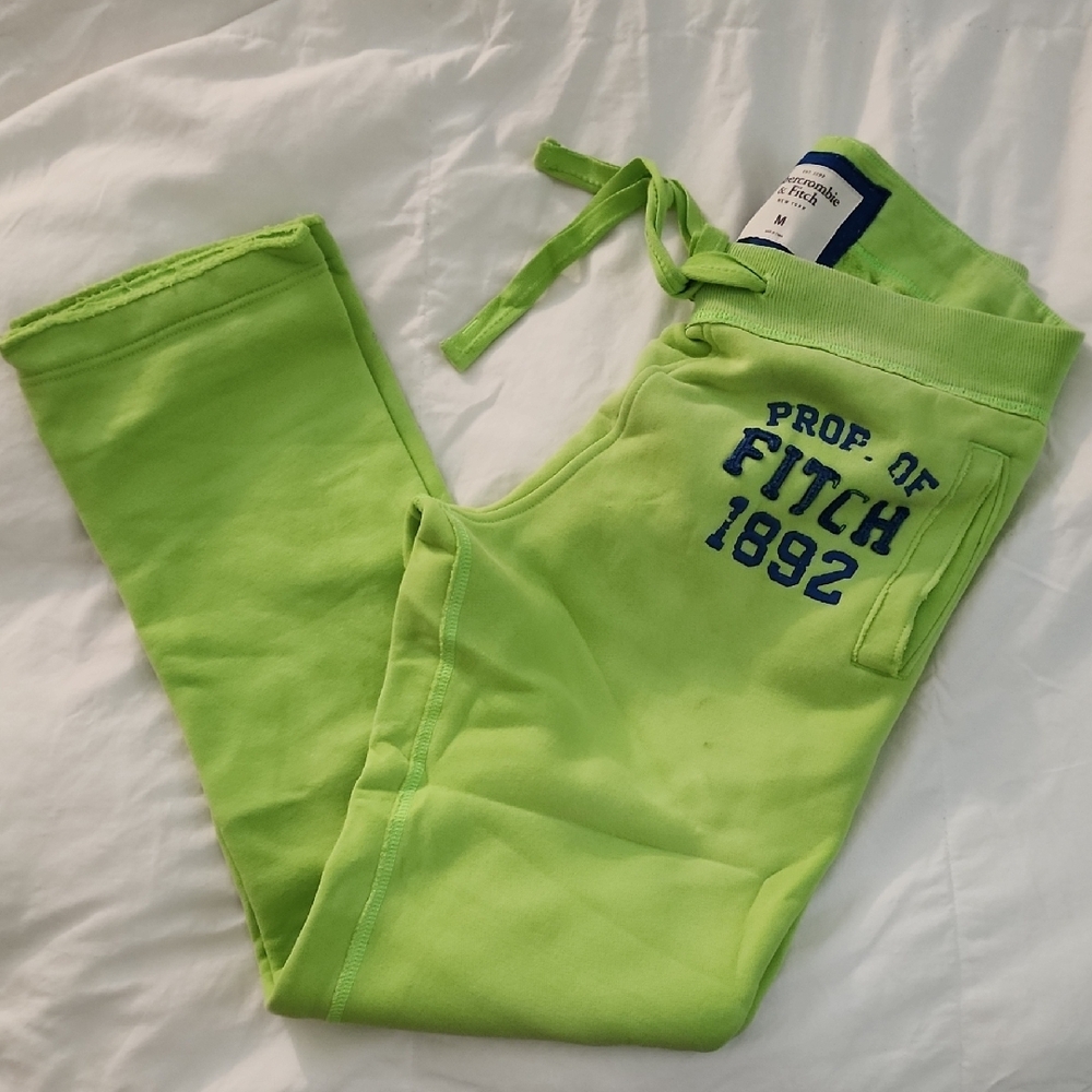 Abercrombie & Fitch Mens Green sweatpants size M